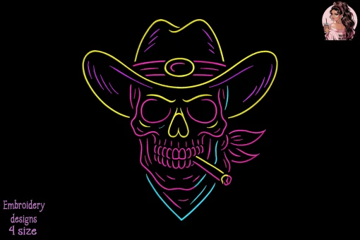 Dead West Embroidery Design