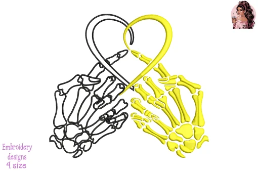 Heart Behind the Call Embroidery Design