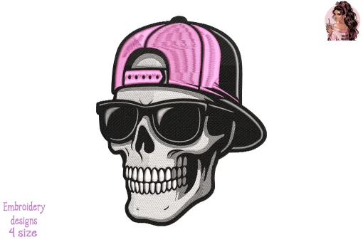 Skull for the Cure Embroidery Design