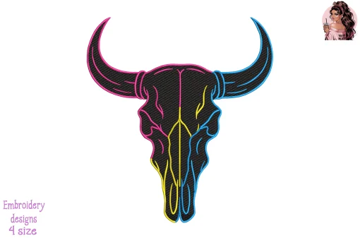 Electric Prairie Embroidery Design