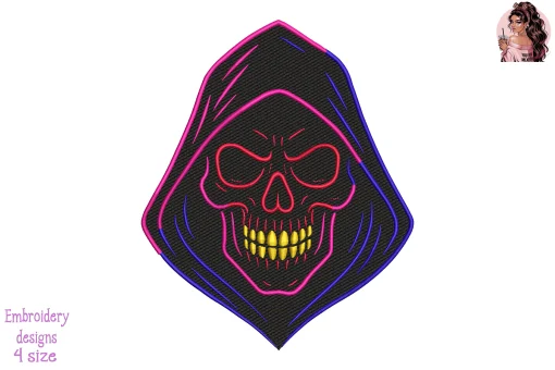 Glow of the Grim Embroidery Design