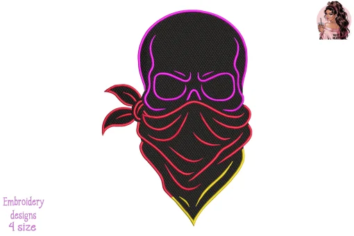Street Phantom Embroidery Design