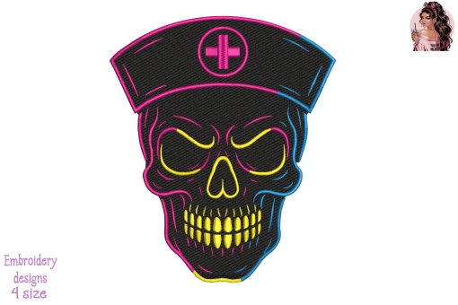 The Cursed Caregiver Embroidery Design