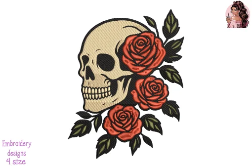 Floral Remains Embroidery Design