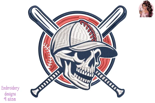 Skullbase Embroidery Design